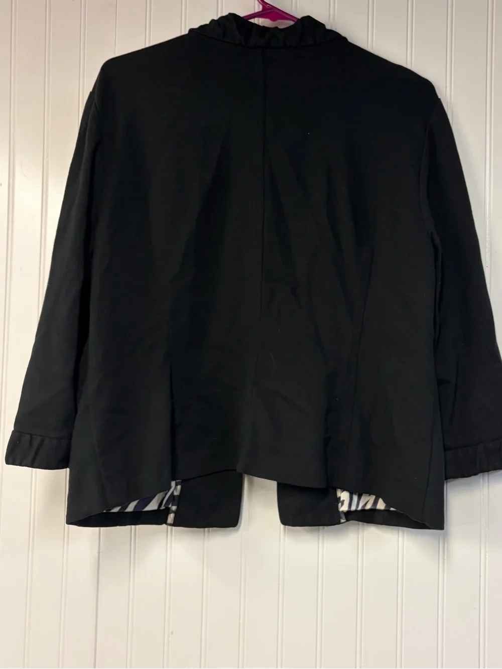 Chico's Black Open-Front Blazer Jacket Size 2 Large